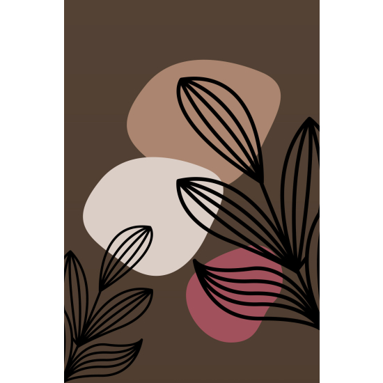 Papel pintado panorámico - Hojas Boho