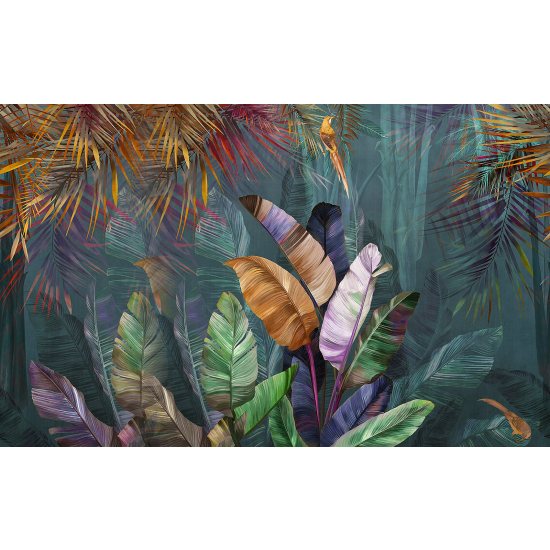 Papel pintado panorámico - Hojas de Banano
