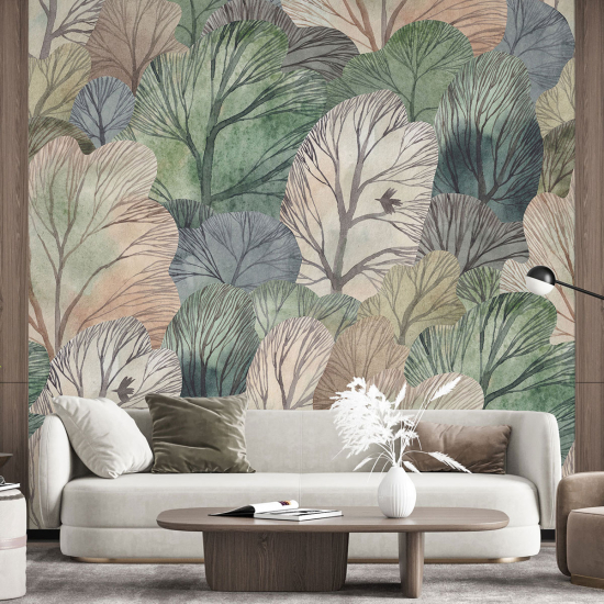 Papel pintado panorámico - Hojas Diseño