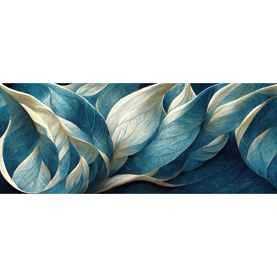 Papel pintado panorámico - Hojas Diseño 3D