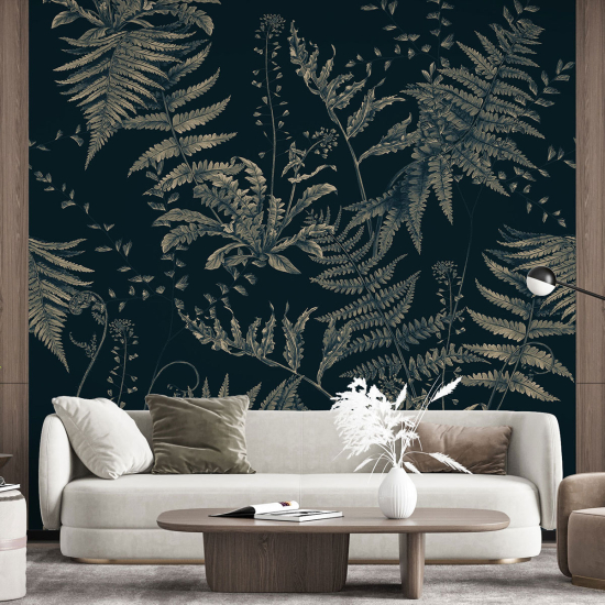 Papel pintado panorámico - Hojas tropicales