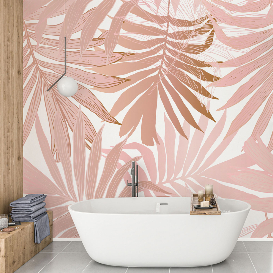 Papel pintado panorámico - Hojas tropicales