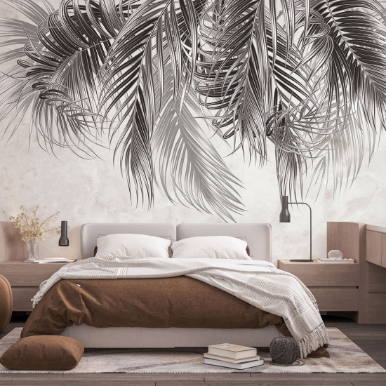 Papel pintado panorámico - Hojas tropicales