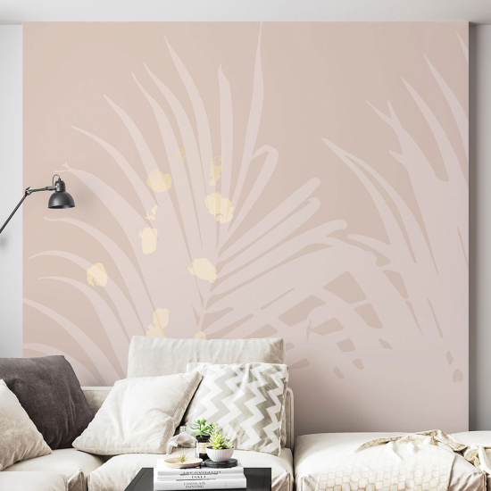 Papel pintado panorámico - Hojas tropicales