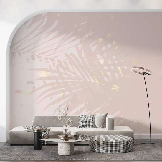 Papel pintado panorámico - Hojas tropicales
