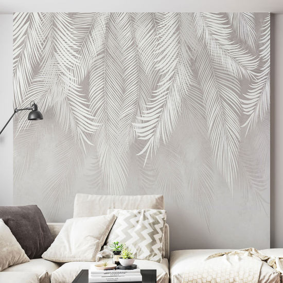 Papel pintado panorámico - Hojas tropicales