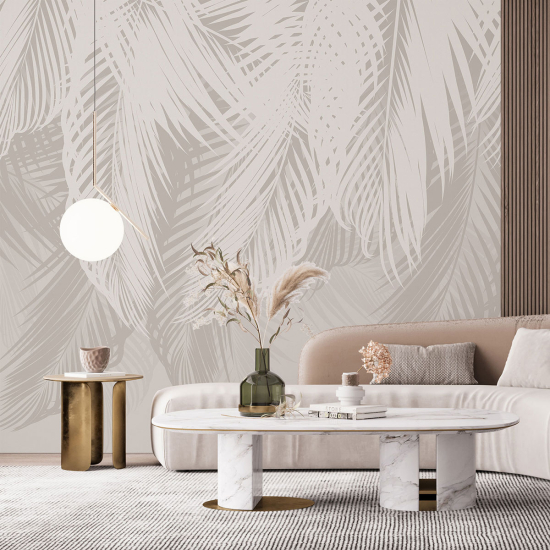 Papel pintado panorámico - Hojas tropicales
