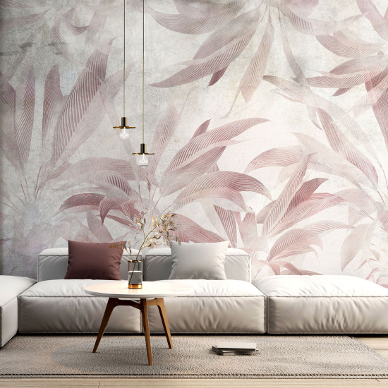 Papel pintado panorámico - Hojas tropicales