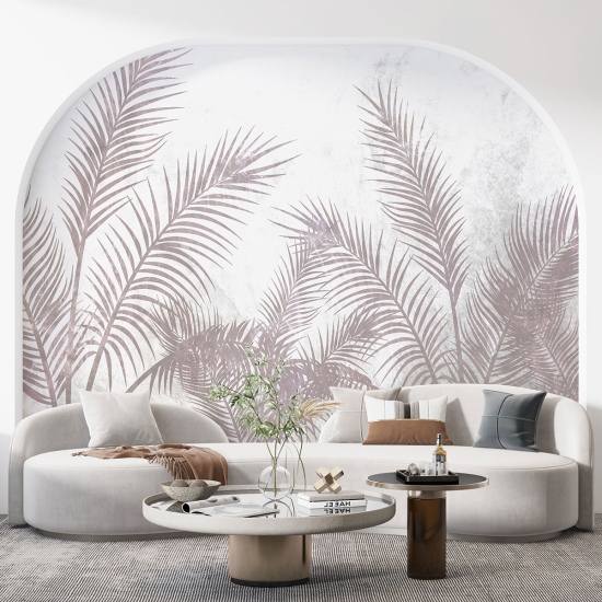Papel pintado panorámico - Hojas tropicales