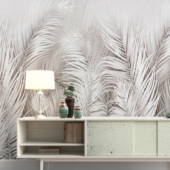 Papel pintado panorámico - Hojas tropicales