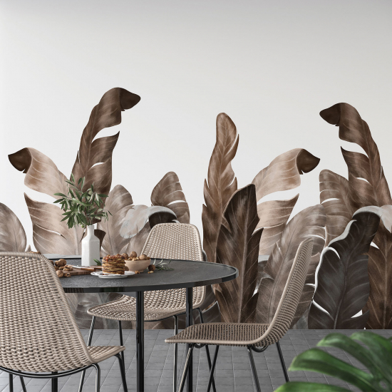 Papel pintado panorámico - Hojas tropicales