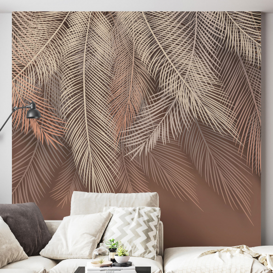 Papel pintado panorámico - Hojas tropicales