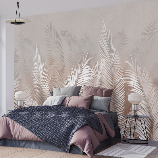 Papel pintado panorámico - Hojas tropicales