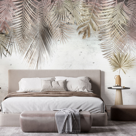 Papel pintado panorámico - Hojas tropicales