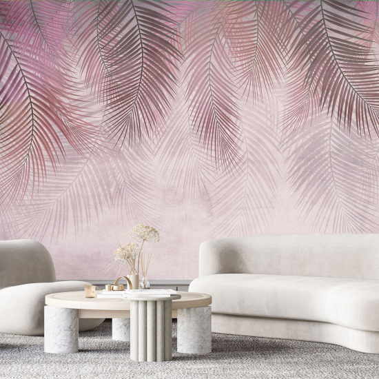 Papel pintado panorámico - Hojas tropicales