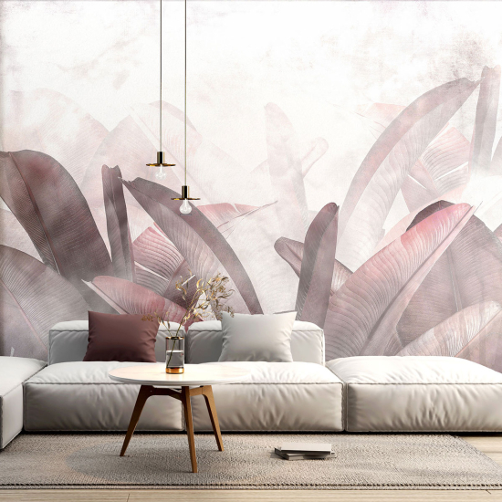 Papel pintado panorámico - Hojas tropicales