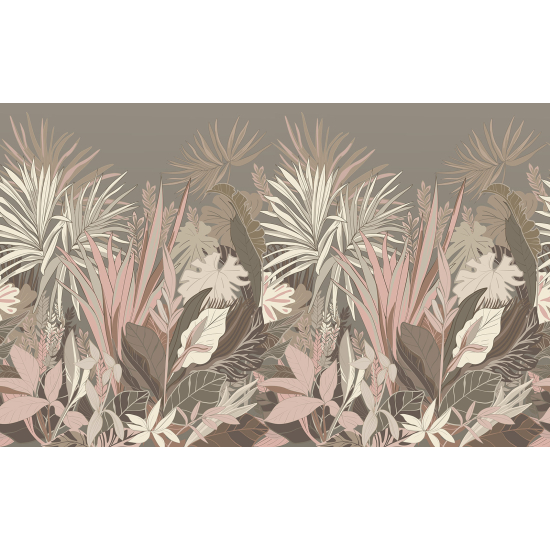 Papel pintado panorámico - Hojas Tropicales
