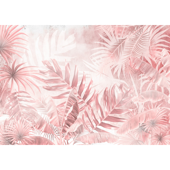 Papel pintado panorámico - Hojas Tropicales