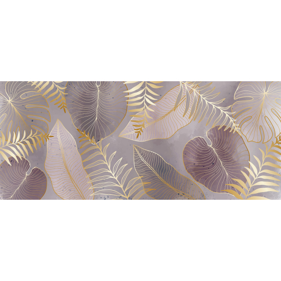 Papel pintado panorámico - Hojas Tropicales