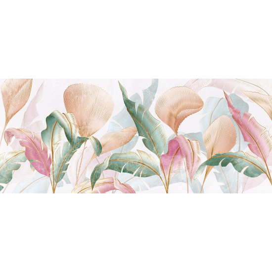 Papel pintado panorámico - Hojas tropicales