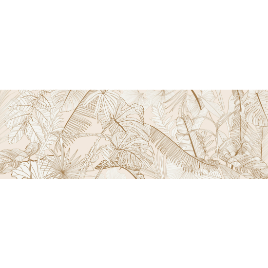 Papel pintado panorámico - Hojas Tropicales