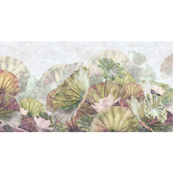 Papel pintado panorámico - Hojas Tropicales