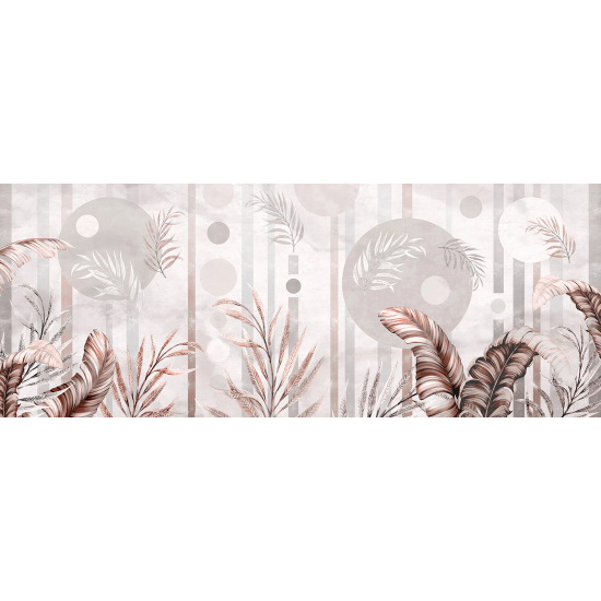 Papel pintado panorámico - Hojas Tropicales