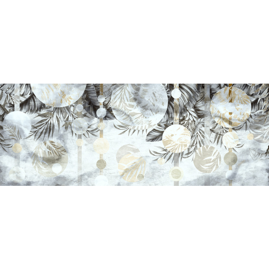 Papel pintado panorámico - Hojas Tropicales