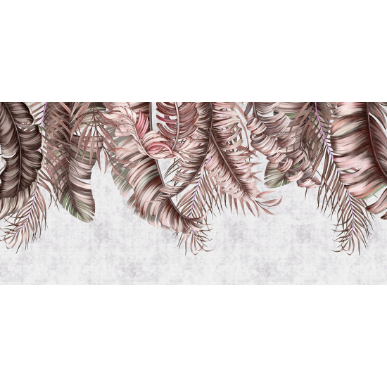 Papel pintado panorámico - Hojas Tropicales
