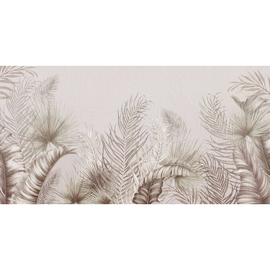Papel pintado panorámico - Hojas Tropicales