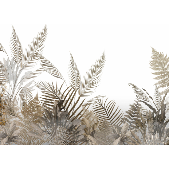 Papel pintado panorámico - Hojas Tropicales