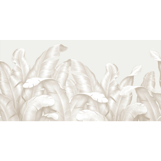 Papel pintado panorámico - Hojas Tropicales