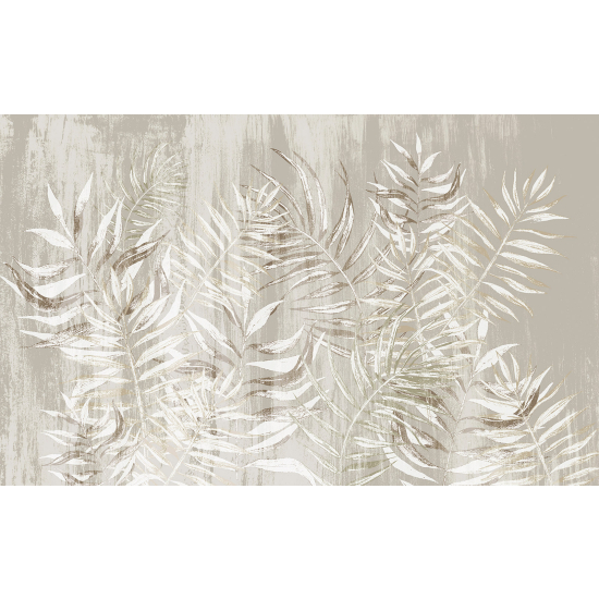 Papel pintado panorámico - Hojas Tropicales