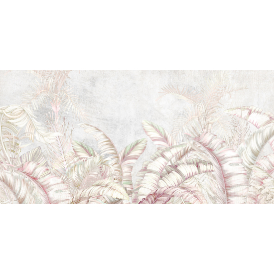 Papel pintado panorámico - Hojas Tropicales