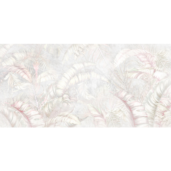 Papel pintado panorámico - Hojas Tropicales