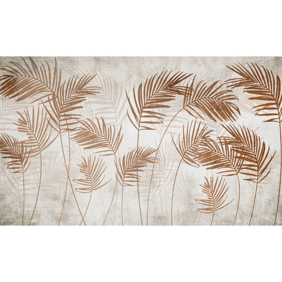 Papel pintado panorámico - Hojas Tropicales