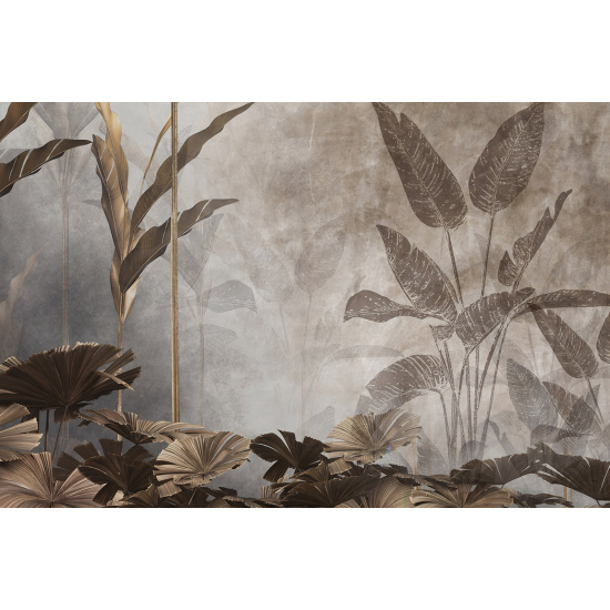 Papel pintado panorámico - Hojas tropicales