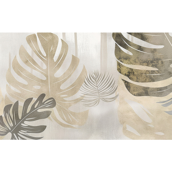 Papel pintado panorámico - Hojas tropicales