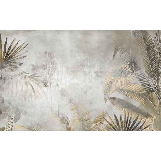 Papel pintado panorámico - Hojas tropicales