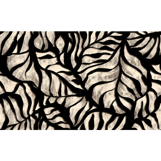Papel pintado panorámico - Hojas tropicales