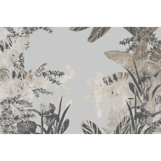Papel pintado panorámico - Hojas tropicales