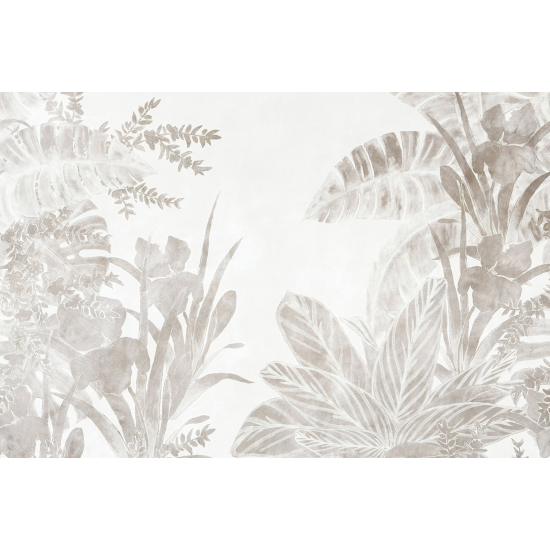 Papel pintado panorámico - Hojas tropicales