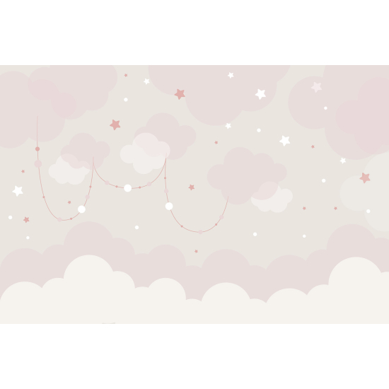 Papel pintado panorámico Infantil - Nubes