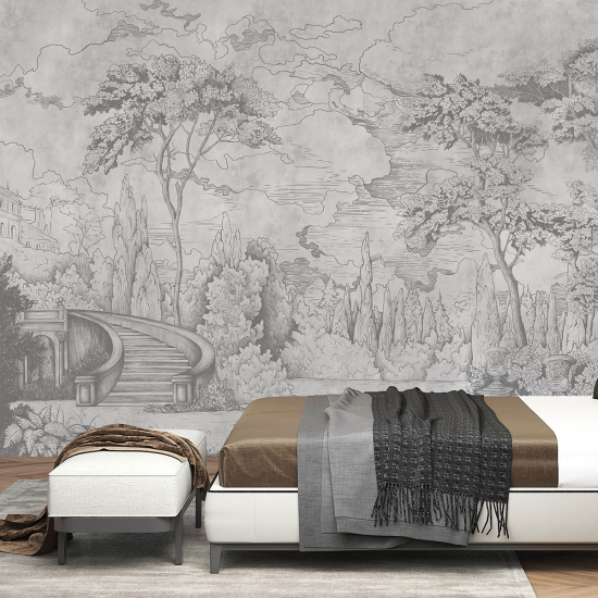 Papel pintado panorámico - Jardín