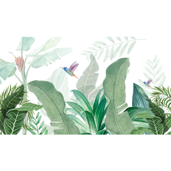 Papel pintado panorámico - Jardín de Pájaros
