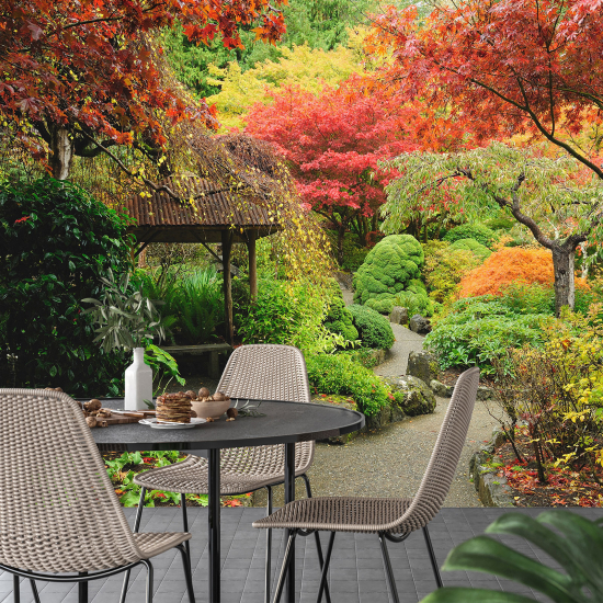 Papel pintado panorámico - Jardín japonés