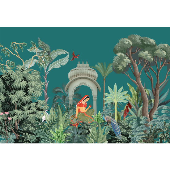 Papel pintado panorámico - Jardín Tropical