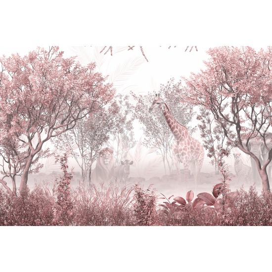 Papel pintado panorámico - Jirafa