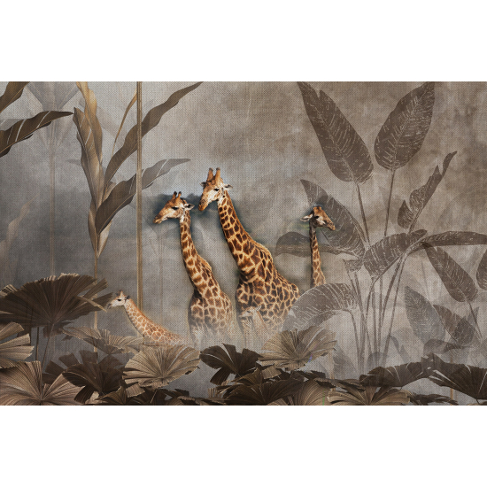 Papel pintado panorámico - Jirafas