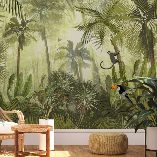 Papel pintado panorámico - Jungla